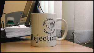 A rejection mug